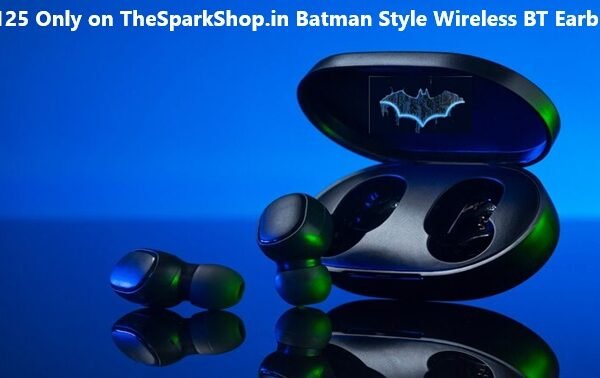 RS 125 Only on TheSparkShop.in Batman Style Wireless BT Earbuds